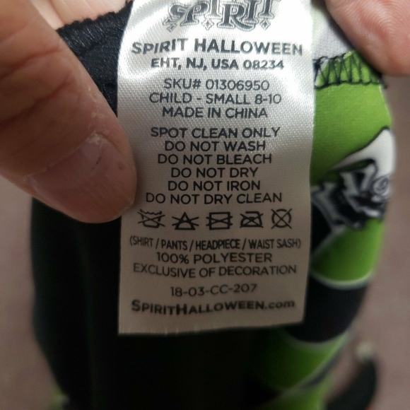 SPIRIT HALLOWEEN kids Evil Jester costume sz S 8-10 - Picture 7 of 7
